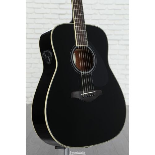 야마하 Yamaha FG-TA TransAcoustic Dreadnought Acoustic-electric Guitar - Black