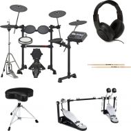 Yamaha DTX6K2-X Electronic Drum Set Double Bass Essentials & Headphones Bundle