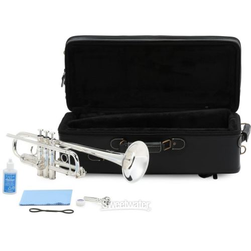 야마하 Yamaha YTR-8445 II Xeno Professional C Trumpet - Silver-plated with Yellow Brass Bell