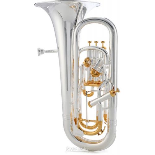 야마하 Yamaha YEP-842T II Custom Professional Compensating Euphonium - Silver-plated