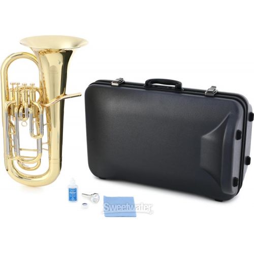 야마하 Yamaha YEP-321 4-valve Intermediate Euphonium and The Hug Stand - Clear Lacquer