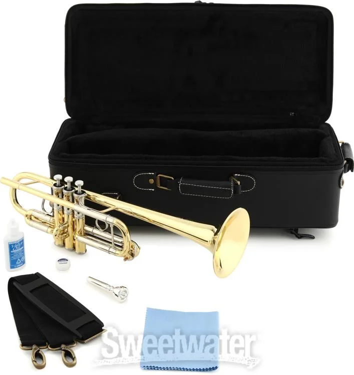 야마하 Yamaha YTR-8445 II Xeno Professional C Trumpet - Clear Lacquer with Yellow Brass Bell