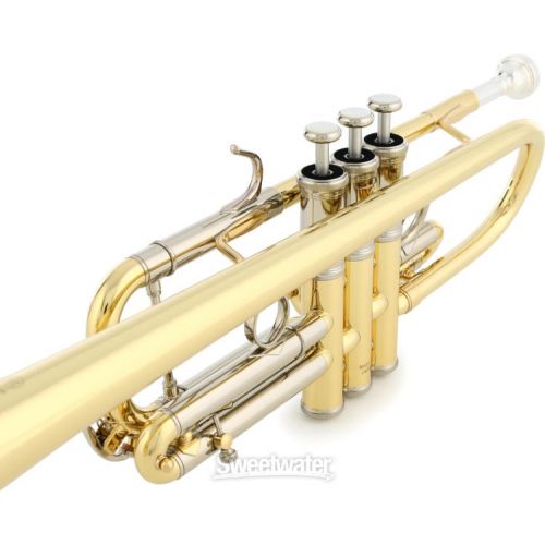 야마하 Yamaha YTR-8445 II Xeno Professional C Trumpet - Clear Lacquer with Yellow Brass Bell