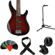 Yamaha TRBX174 Bass Guitar Essentials Bundle - Violin Sunburst