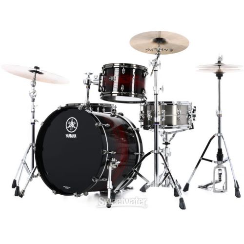 야마하 Yamaha Live Custom Hybrid Oak 3-piece Shell Pack - Magma Sunburst