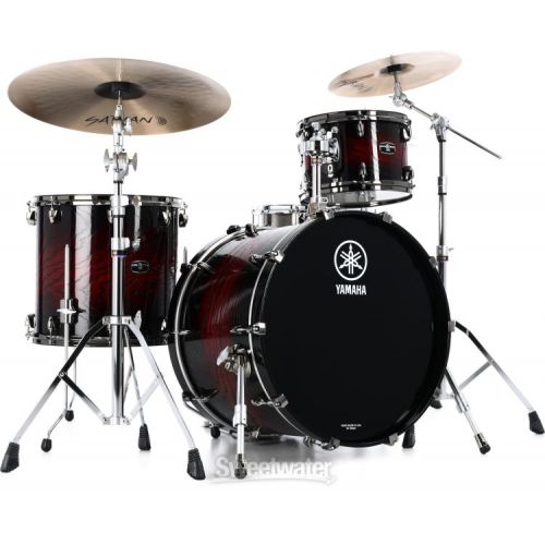 야마하 Yamaha Live Custom Hybrid Oak 3-piece Shell Pack - Magma Sunburst