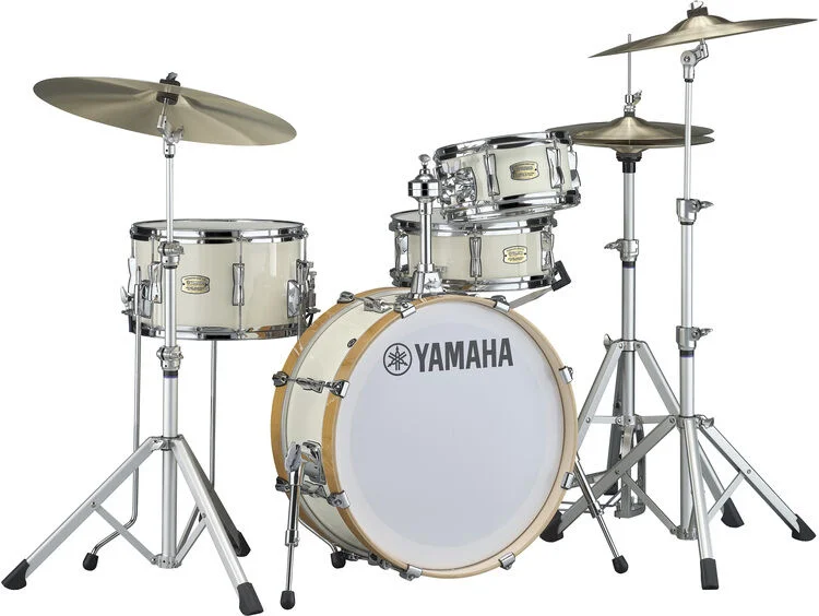 야마하 Yamaha SBP0F4H Stage Custom Hip 4-piece Shell Pack - Classic White