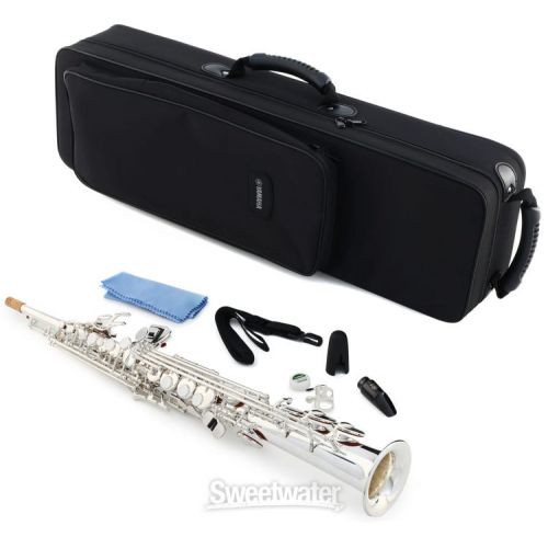 야마하 Yamaha YSS-475 II Intermediate Soprano Saxophone - Silver-plated