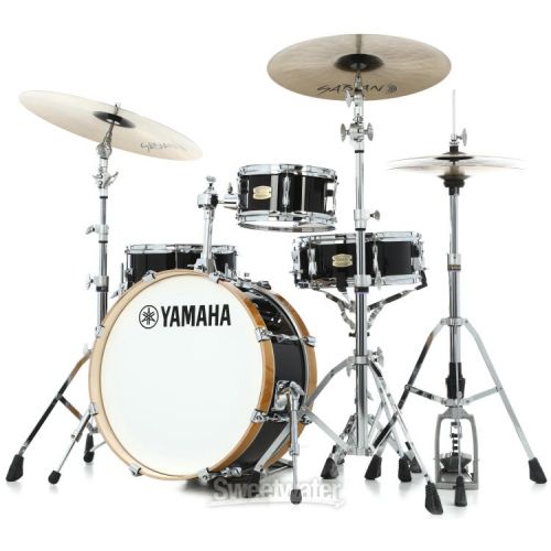 야마하 Yamaha SBP0F4H Stage Custom Hip 4-piece Shell Pack - Raven Black