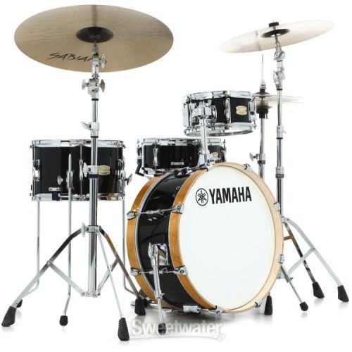 야마하 Yamaha SBP0F4H Stage Custom Hip 4-piece Shell Pack - Raven Black