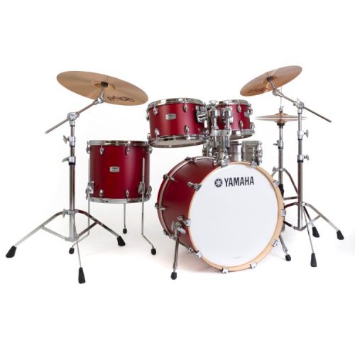 야마하 Yamaha TMP0F56CAS Tour Custom 5-piece Shell Pack (Matching Snare) - Candy Apple Satin