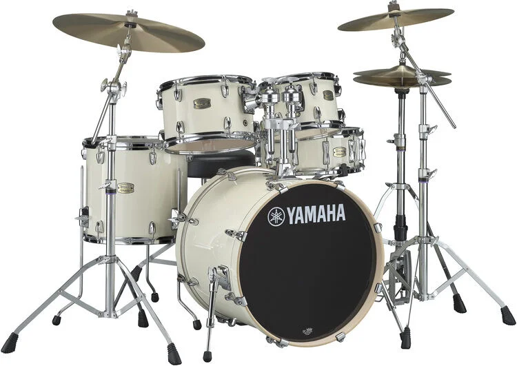 야마하 Yamaha SBP0F50 Stage Custom Birch 5-piece Shell Pack - Classic White