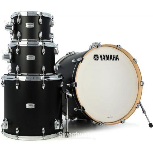 야마하 Yamaha TMP2F4 Tour Custom 4-piece Shell Pack - Licorice Satin