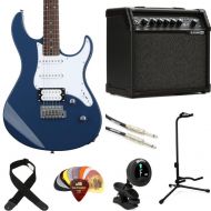 Yamaha PAC112V Pacifica and Line 6 Spider V 20 MkII Amp Bundle - United Blue