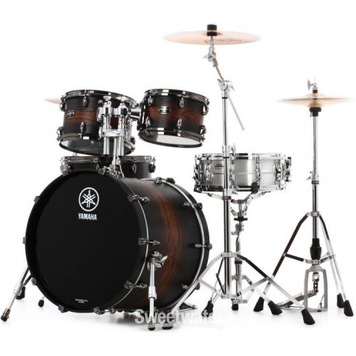 야마하 Yamaha Live Custom Hybrid Oak 4-piece Shell Pack - Earth Sunburst