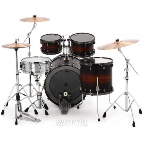 야마하 Yamaha Live Custom Hybrid Oak 4-piece Shell Pack - Earth Sunburst