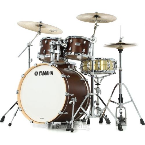 야마하 Yamaha TMP2F4 Tour Custom 4-piece Shell Pack - Chocolate Satin