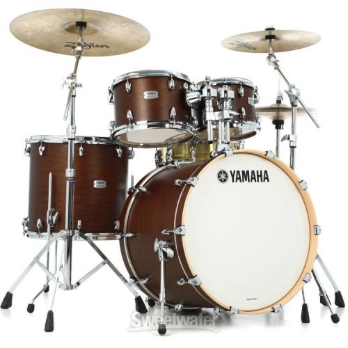 야마하 Yamaha TMP2F4 Tour Custom 4-piece Shell Pack - Chocolate Satin