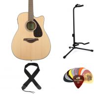 Yamaha FGX800C Dreadnought Cutaway Essentials Bundle - Natural