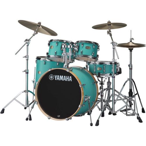 야마하 Yamaha Stage Custom Birch Shell Pack with Hardware Pack - Matte Surf Green