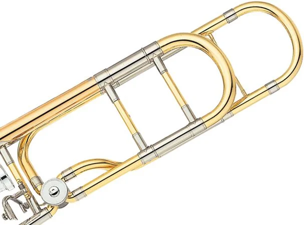 야마하 Yamaha YSL-882GOR Xeno Professional F-attachment Trombone - Clear Lacquer with Gold Brass Bell