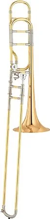 야마하 Yamaha YSL-882GOR Xeno Professional F-attachment Trombone - Clear Lacquer with Gold Brass Bell