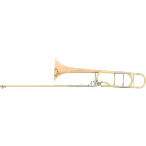 야마하 Yamaha YSL-882GOR Xeno Professional F-attachment Trombone - Clear Lacquer with Gold Brass Bell