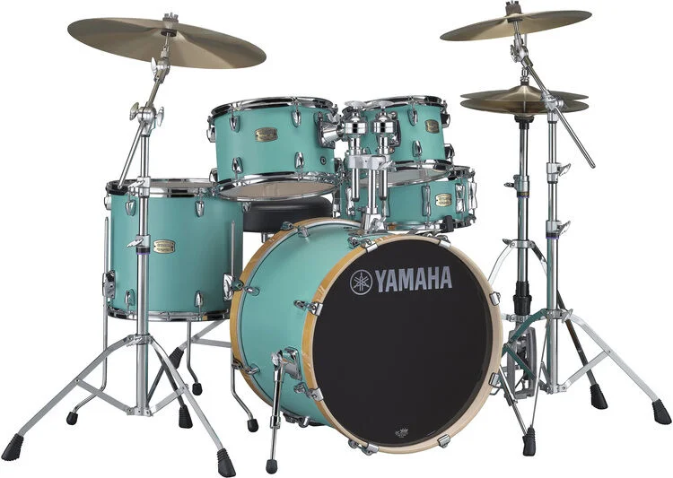 야마하 Yamaha SBP0F50 Stage Custom Birch 5-piece Shell Pack - Matte Surf Green