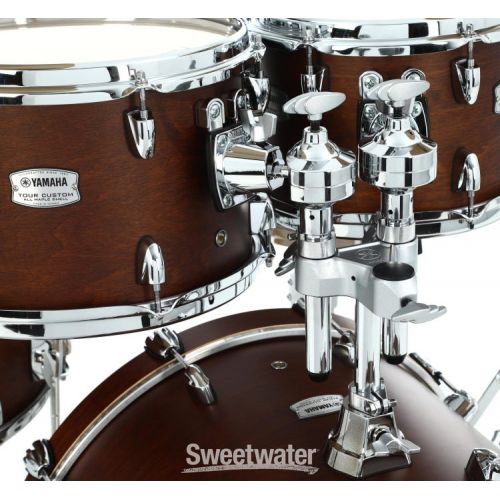 야마하 Yamaha TMP0F4 Tour Custom 4-piece Shell Pack - Chocolate Satin