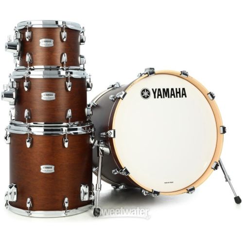 야마하 Yamaha TMP0F4 Tour Custom 4-piece Shell Pack - Chocolate Satin