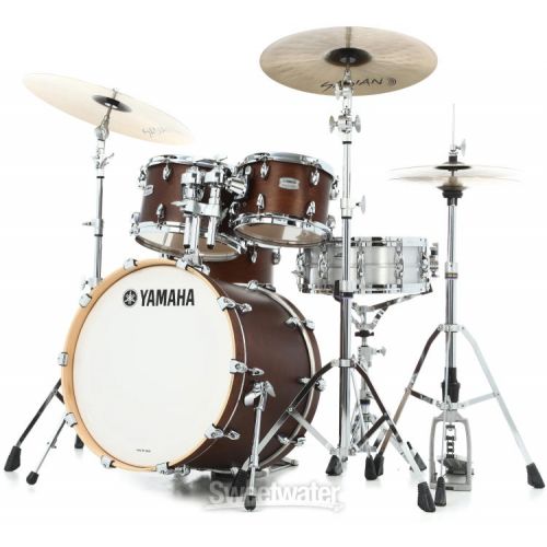 야마하 Yamaha TMP0F4 Tour Custom 4-piece Shell Pack - Chocolate Satin