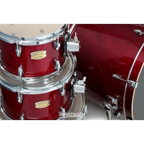 야마하 Yamaha SBP2F50 Stage Custom Birch 5-piece Shell Pack with HW-780 Hardware Pack - Cranberry Red