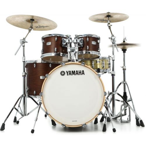 야마하 Yamaha TMP2F56CHS Tour Custom 5-piece Shell Pack (Matching Snare) - Chocolate Satin