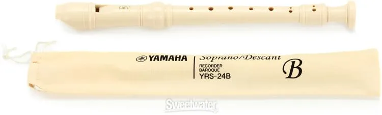 야마하 Yamaha YRS-24BY Baroque Soprano Recorder with Cleaning Rod