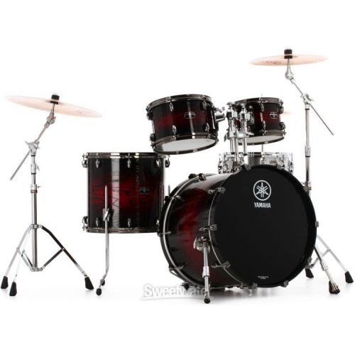 야마하 Yamaha Live Custom Hybrid Oak 4-piece Shell Pack - Magma Sunburst