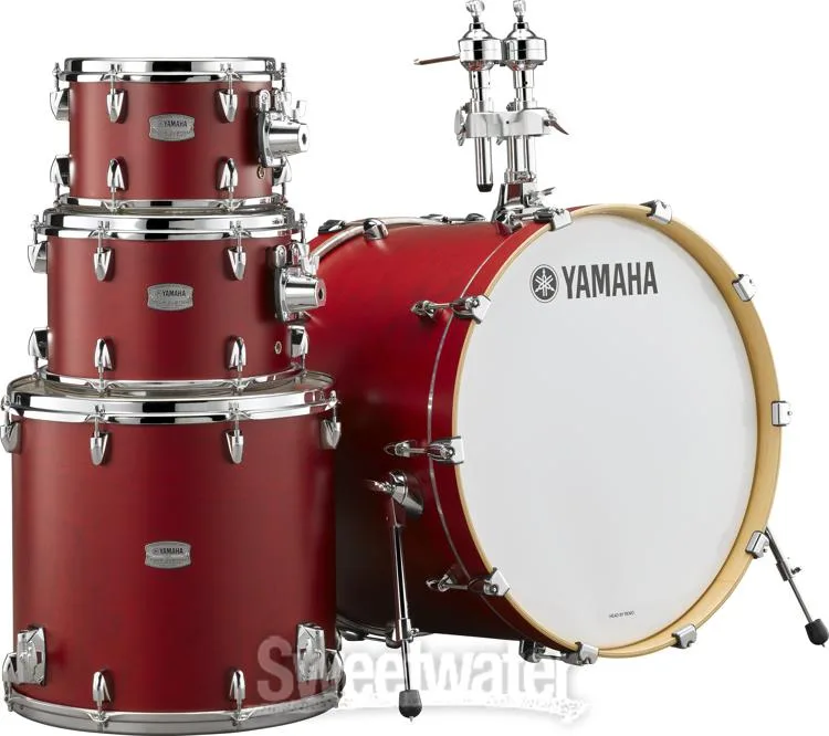야마하 Yamaha TMP2F56CAS Tour Custom 5-piece Shell Pack (Matching Snare) - Candy Apple Satin