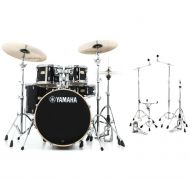 Yamaha Stage Custom Birch Shell Pack with Hardware Pack - Raven Black