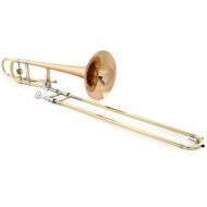 Yamaha YSL-882GO Xeno Professional F-attachment Trombone - Clear Lacquer with Open Wrap and Gold Brass Bell