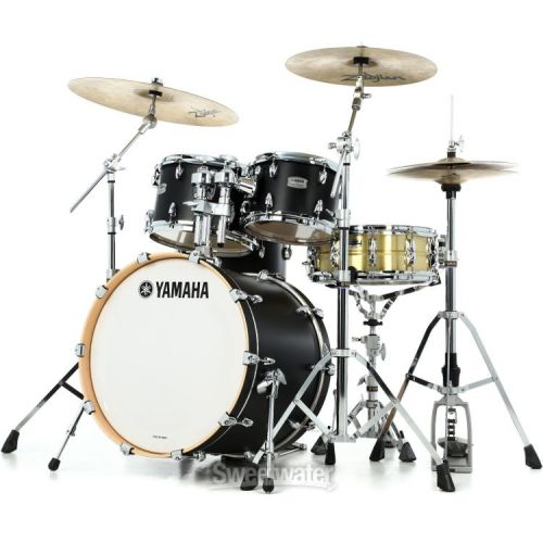 야마하 Yamaha TMP0F4 Tour Custom 4-piece Shell Pack - Licorice Satin