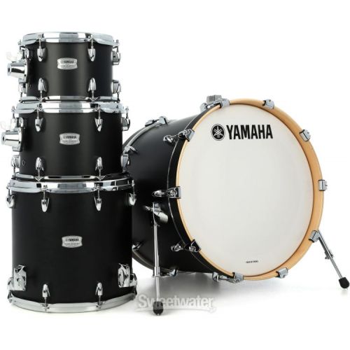 야마하 Yamaha TMP0F4 Tour Custom 4-piece Shell Pack - Licorice Satin