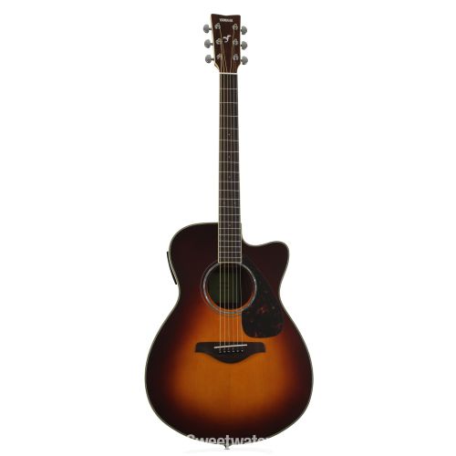 야마하 Yamaha FSX830C Concert Cutaway - Brown Sunburst