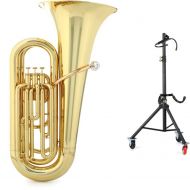 Yamaha YBB-105WC Student BBb Tuba and The Hug Stand - 3/4-size, Lacquer