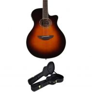 Yamaha APX600 Thin-line Cutaway with Case - Old Violin Sunburst