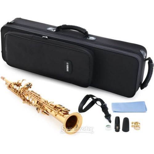 야마하 Yamaha YSS-475II Intermediate Soprano Saxophone - Gold Lacquer