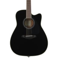 Yamaha FGC-TA TransAcoustic Dreadnought Guitar - Black