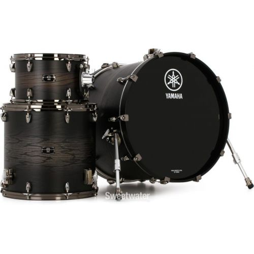 야마하 Yamaha Live Custom Hybrid Oak 3-piece Shell Pack - Charcoal