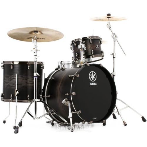 야마하 Yamaha Live Custom Hybrid Oak 3-piece Shell Pack - Charcoal