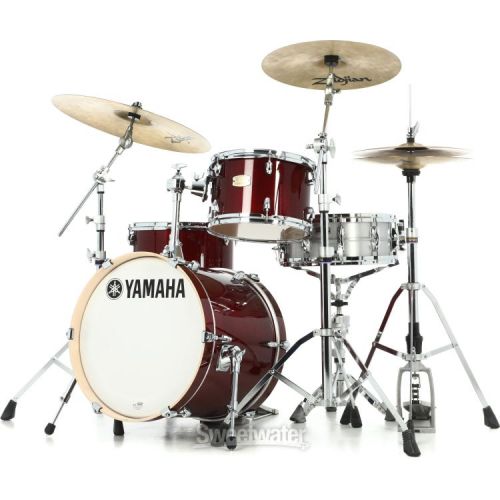 야마하 Yamaha SBP8F3 Stage Custom Bop 3-piece Shell Pack - Cranberry Red Demo