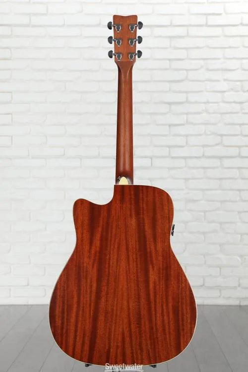 야마하 Yamaha FGC-TA TransAcoustic Dreadnought Guitar - Brown Sunburst