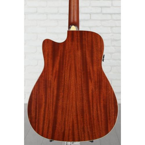 야마하 Yamaha FGC-TA TransAcoustic Dreadnought Guitar - Brown Sunburst